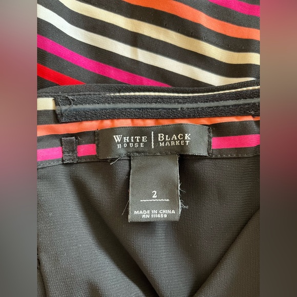 White House Black Market stripped strapless dress - Picture 5 of 5